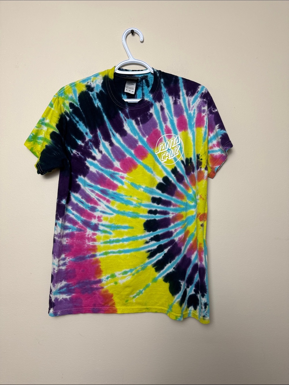 Santa Cruz Skateboards Tie-Dye Graphic T-Shirt - Multicolor size M